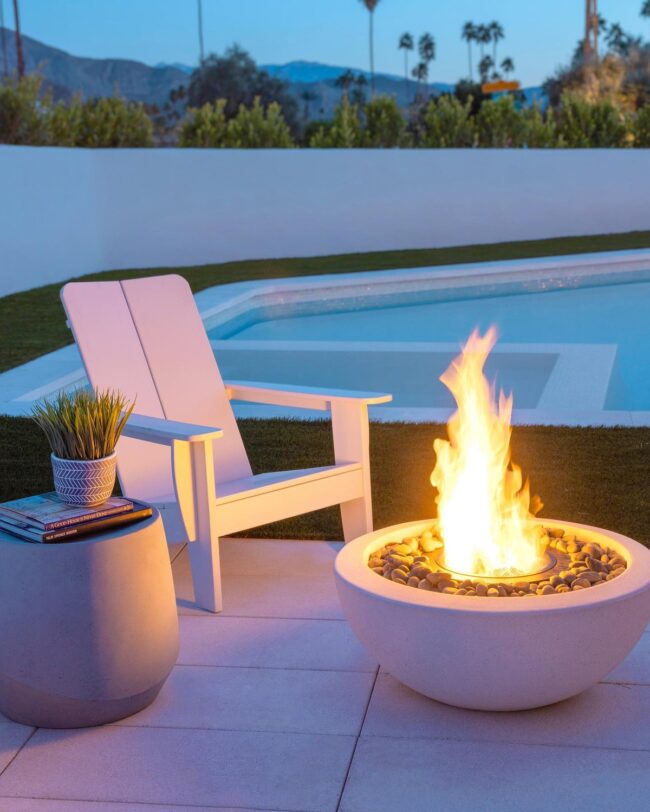 Fireside Elegance with Modern Simplicity
