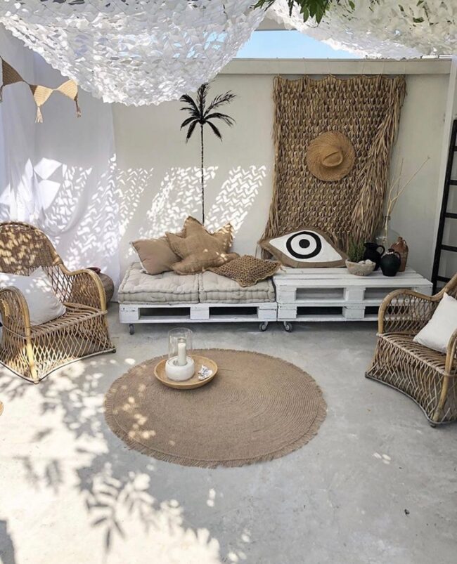 Boho-Chic Patio Lounge Set